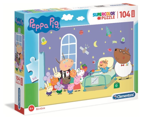 Puzzle Maxi Gurli Schwein, 104 Teile