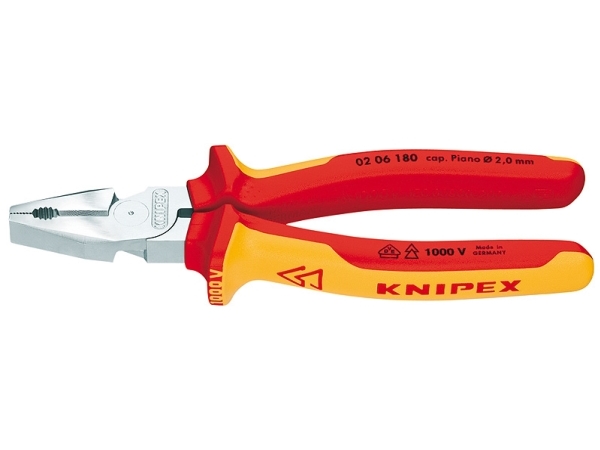Knipex 02 06 225, Prüfzange, Stahl, Kunststoff, Orange, Rot, 225 Mm, 401 G