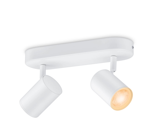 Wiz Aufputz-Imageo White 2 Spots - Smart-Led-Beleuchtung - Farbiges Und Weißes Licht - Gu10 - 2X 5 W - Wi-Fi