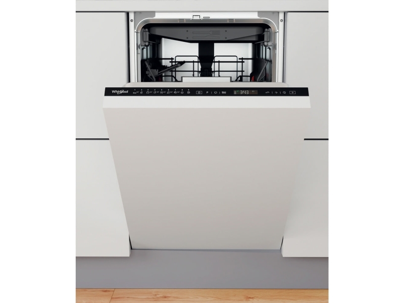 Whirlpool Wsip 4O33 Pfe, Voll Integriert, Single (45 Cm Breit), Schwarz, Schwarz, Berührung, 1,3 M