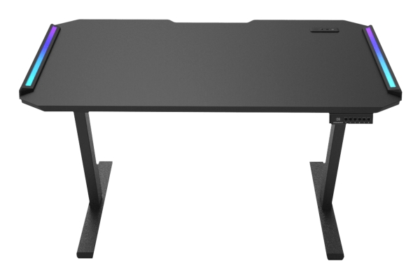Cougar Gaming Schreibtisch, Deimus 120 Argb, Gerade, Rechteckige Form, Mdf-Platten, Gaming, Schwarz, Mehrfarbig