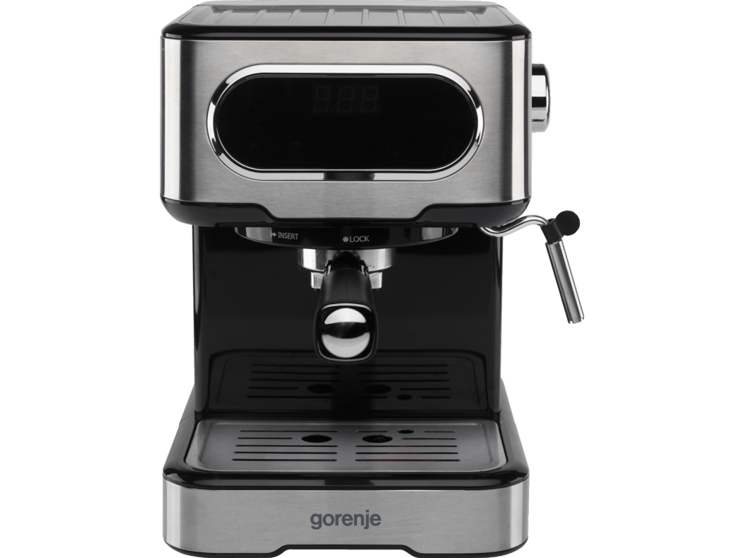 Gorenje Kaffeemaschine Escm15dbk, Espressomaschine, 1,5 L, Schwarz, Edelstahl
