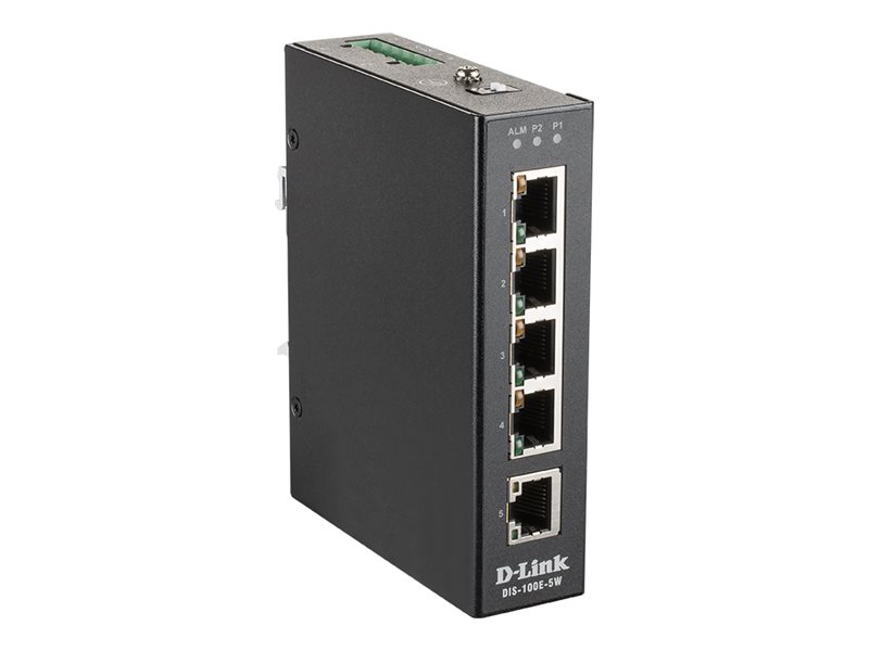 Dlink Dis-100E-5W 5-Port Unmanaged L2 Fast Eth. In