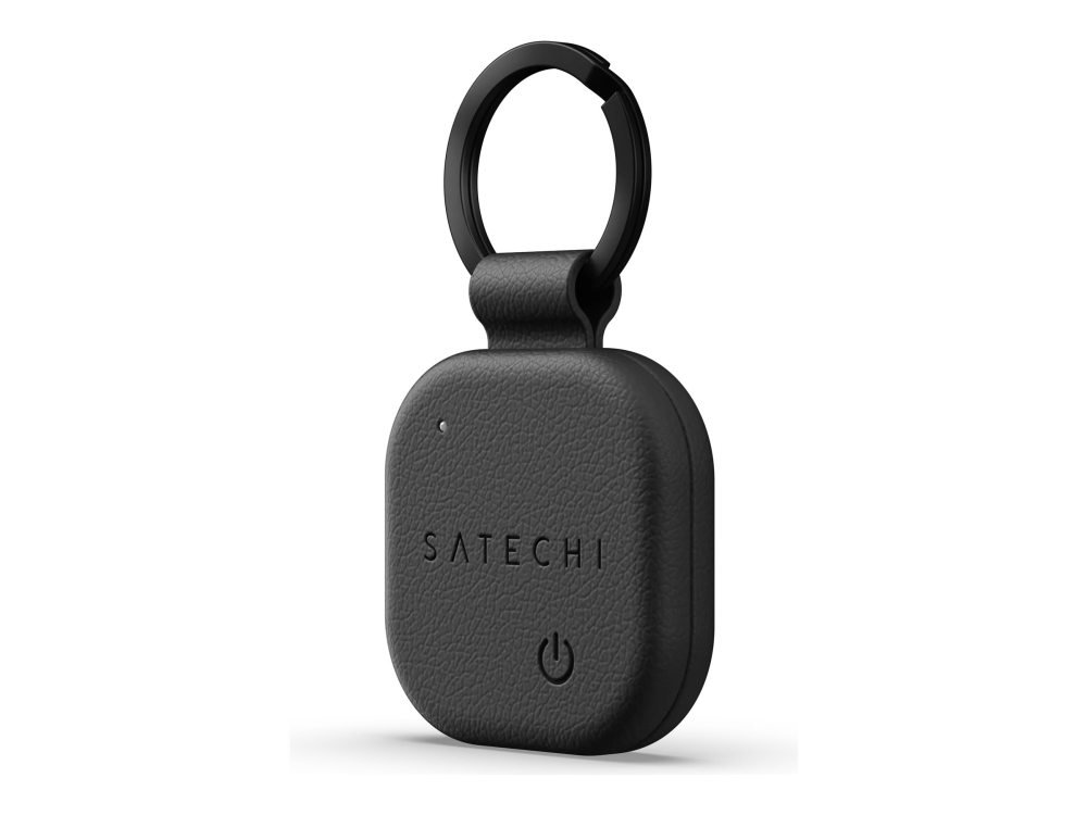 Satechi Findall St-Lkcfk - Anti-Tab Bluetooth-Tag For Nøgler, Taske, Bagage - Vegansk Læder - Sort