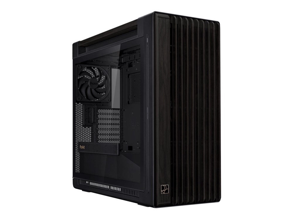 Asus Proart Pa602 Wood Edition Modern Black - Tempered Glass Panel, Midi Tower, Pc, Schwarz, Holz, Atx, Dtx, Eatx, Micro Atx, Mini-Dtx, Mini-Itx, Met