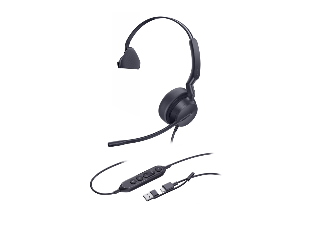 Yealink Uh42 Mono - Headset - På Øret - Kablet - Usb-C, Usb-A