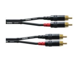 Cordial Cfu 0.6 Cc, 2 X Rca, Männlich, 2 X Rca, Männlich, 0,6 M, Schwarz