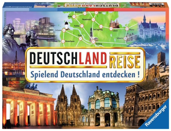Ravensburger Deutschlandreise, Brætspil, Rejser/Eventyr, 8 År, Familiespil