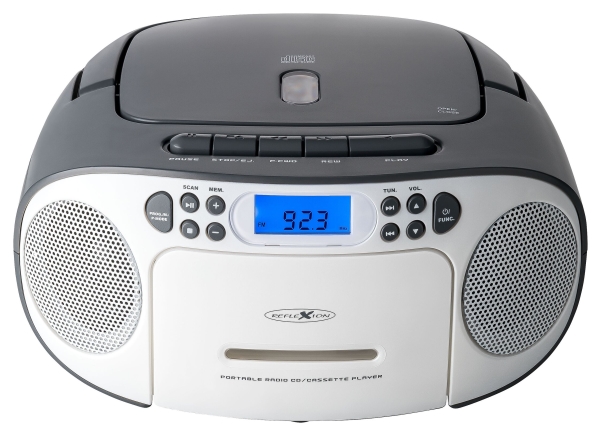 Reflexion Rcr2260 Tragbarer Cd-Player (Rcr2260 Weiß/Grau)