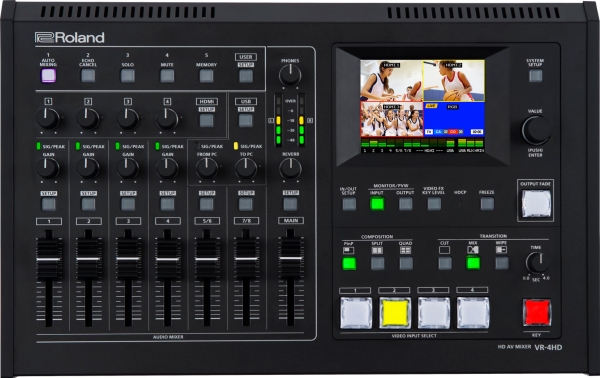 Roland Vr-4Hd, Fuld Hd, 1280 X 768,640 X 480,800 X 600,1024 X 768,1280 X 1024,1366 X 768,1400 X 1050,1600 X 1200,1920 X 1200, 480I, 480P, 576I, 576P,