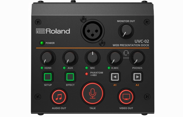 Roland Uvc-02, 48 Khz, Sort, Usb, Aux, 4,5 W, 124 Mm
