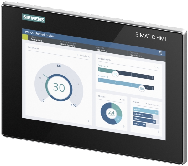 Siemens 6AV2128-3KB06-0AX1, 25,6 cm (10,1), 800 x 1280 pixel, LCD, TFT, 280 mm, 205 mm