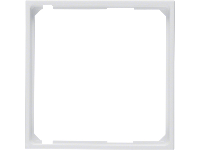 Berker 11091909, Hvid, Skrueløs, Berker, Mat, 50 x 50 mm, 10 stk