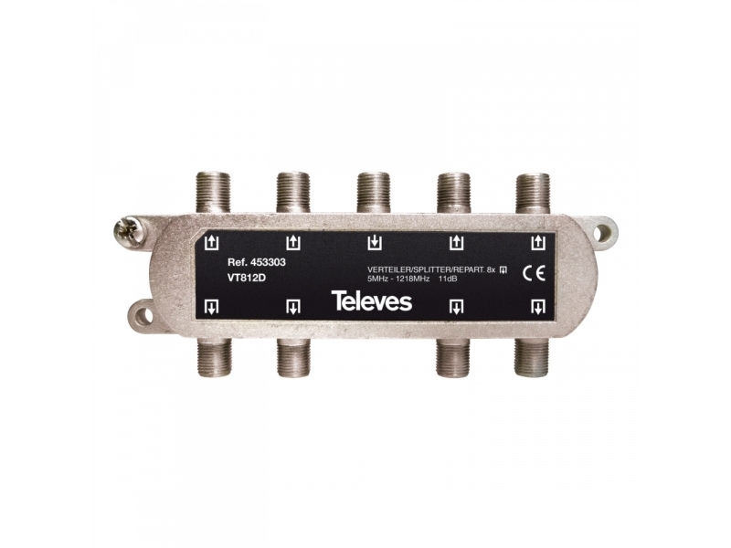 Televes Vt812d, 1 Inputs, 8 Outputs, 5 - 1220 Mhz, F
