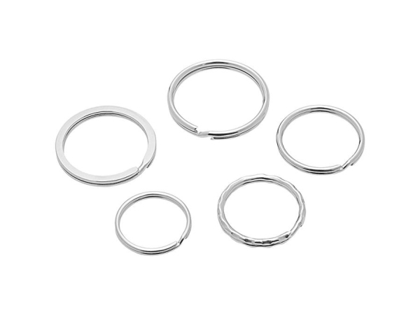 Wedo 262 30015, Schlüsselring, Edelstahl, Stahl, Rund, 2,5 Cm, 3 Cm
