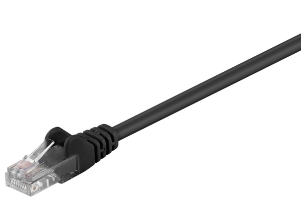 Netzwerkkabel Cat 5E, U/Utp, Schwarz, 30 M