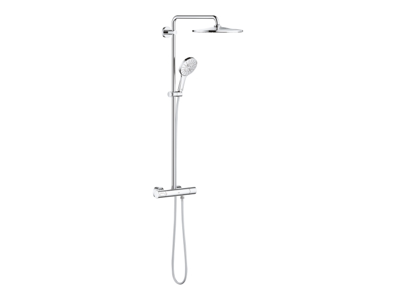 Grohe Duschsystem Rainshower Smartactive, 111,8 Cm, 1,75 M, Wand, Chrom, G1/2