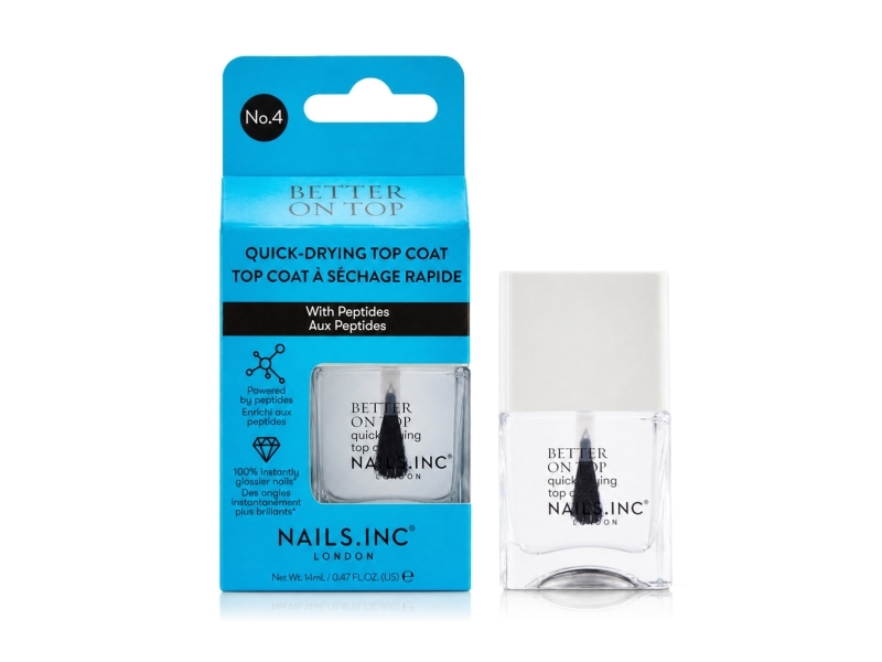 Nails.Inc Better On Top Quick-Drying Top Coat (Transparent) 14 Ml