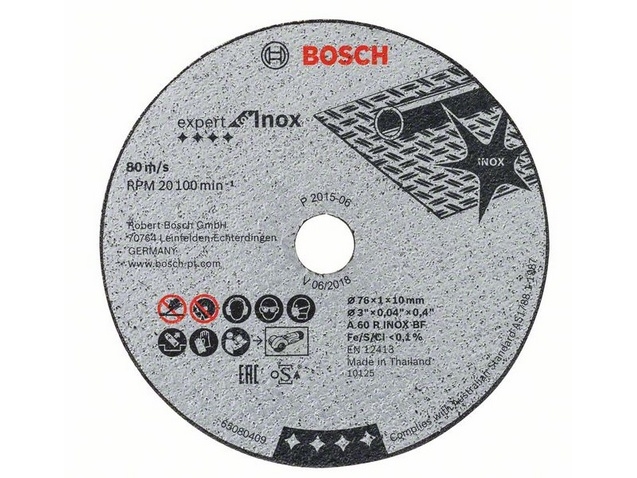 Bosch SK&Auml;RSKAROR EXP INOX 76X1X10MM 5 stycken