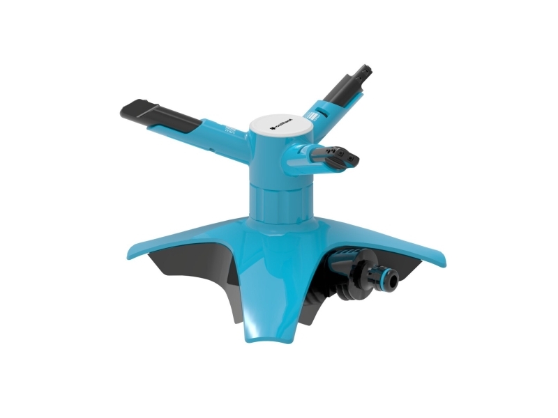 Cellfast 53-460, Roterende Vandsprinkler, 250 M², 6 Bar, Sort, Blå