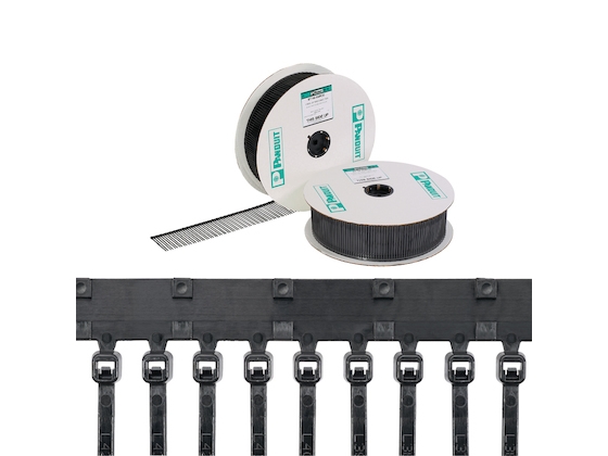Panduit PLT1.5M-XMR30, Parallel kabelindføring, Nylon, Sort, 142 mm, 2,5 mm, 0,9 mm