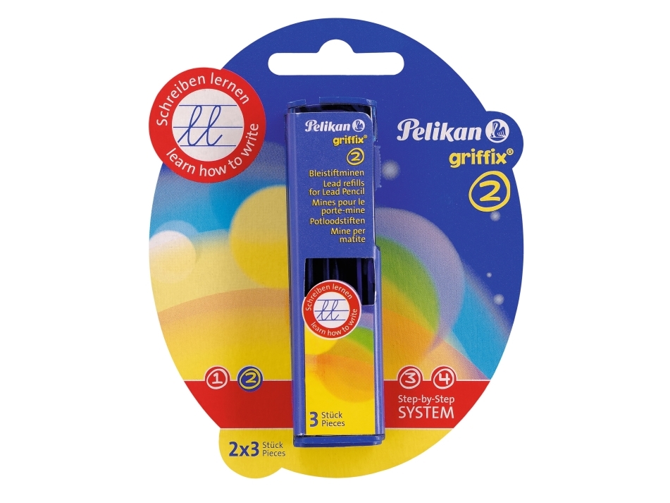 Pelikan 960492, Grau, 2 Mm, Sichtverpackung, 3 Stück(E), 2 Stück(E)