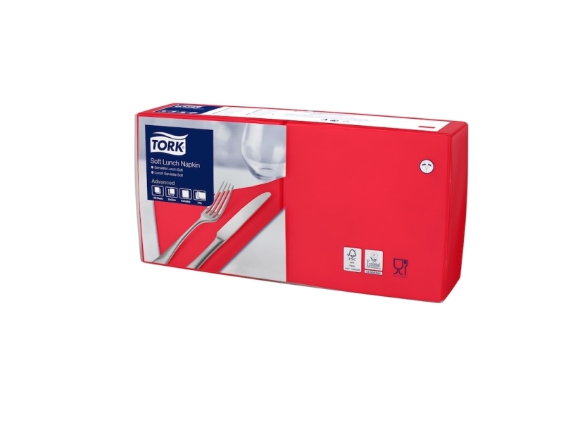 Tork 477861, Rot, Einfarbig, 325 Mm, 328 Mm, 16,3 Cm, 16,4 Cm