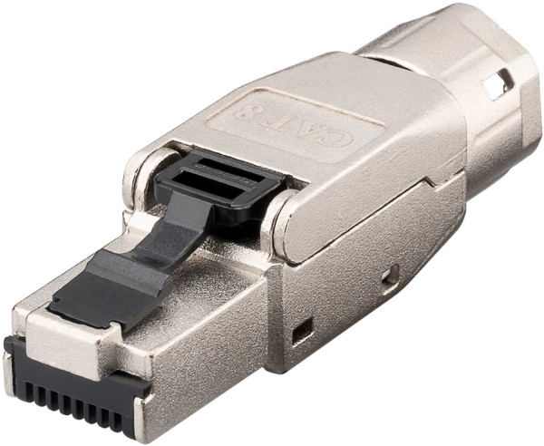 Goobay 61130, Rj-45, Metallic, Hanstik, Lige, Zink, Cat8.1
