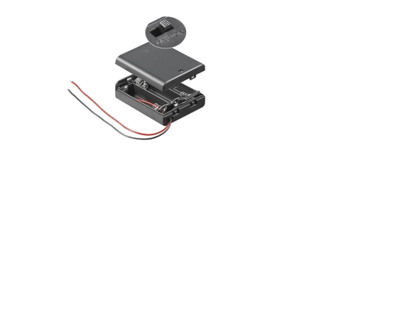 2 Batteriehalter für 3x AA Mignon Batteriefach mit Schalter Ein Aus Gehäuse Akku - Image 7
