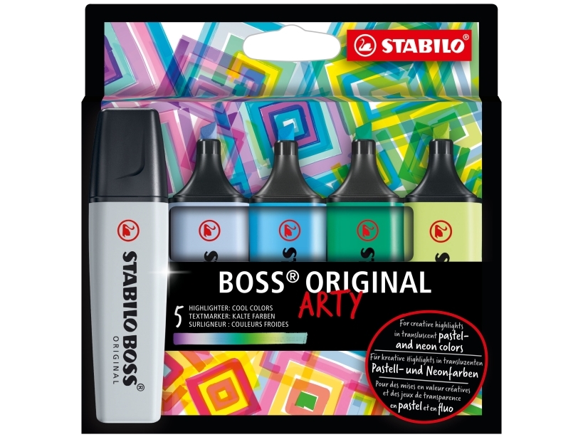 Stabilo Boss Original, 5 Stück(E), Mehrfarbig, Meißel, Mehrfarbig, 70/194, 70/111, 70/31, 70/51, 70/133, Rechteck