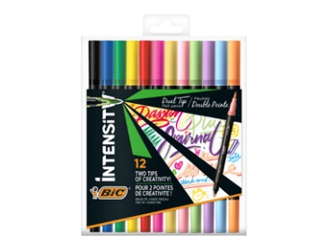 Bic Intensity Dual Tip Pen 12 Farben Bic