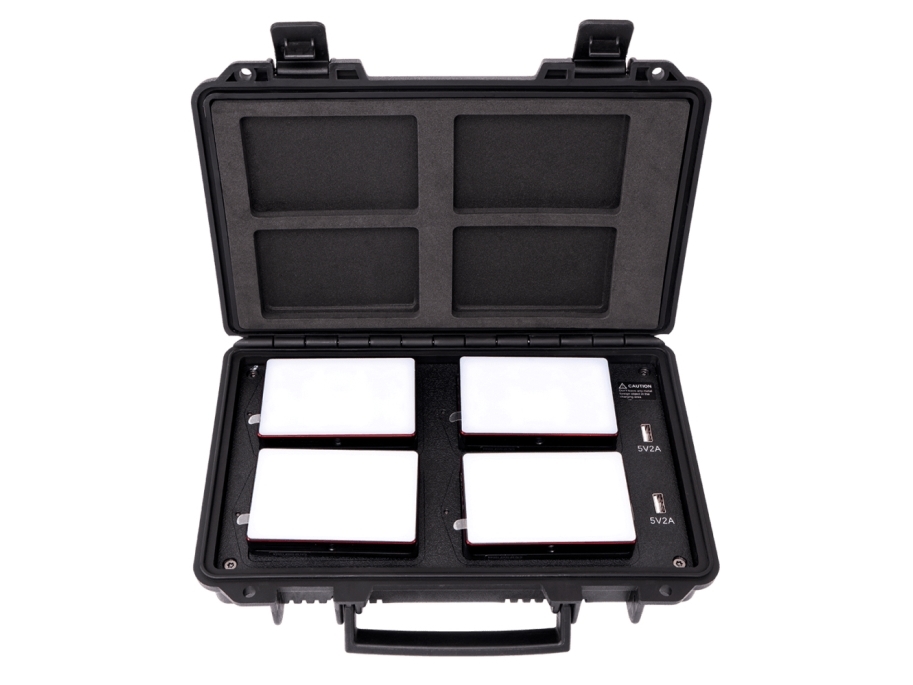 Aputure Mc 4-Light Travel Kit, 5 W, 4 Glühbirne(N), Variabel, 3200 K, 6500 K, Schwarz