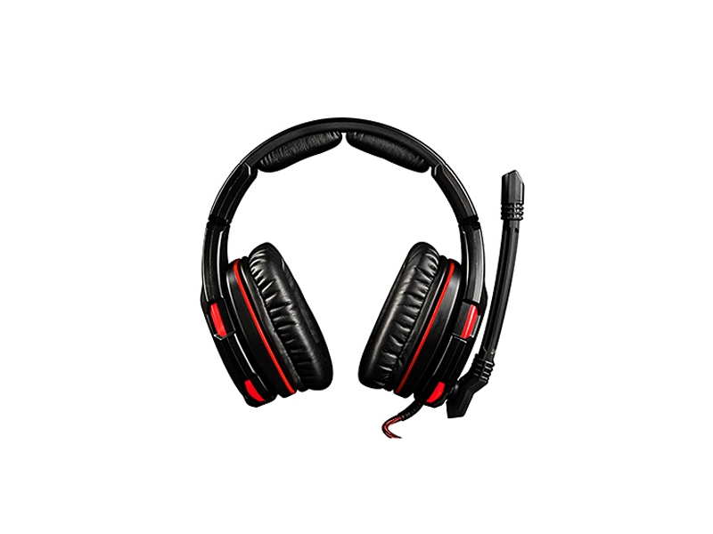 Modecom Volcano Ghost, Kabelgebunden, Gaming, 20 - 20000 Hz, Kopfhörer, Schwarz, Rot