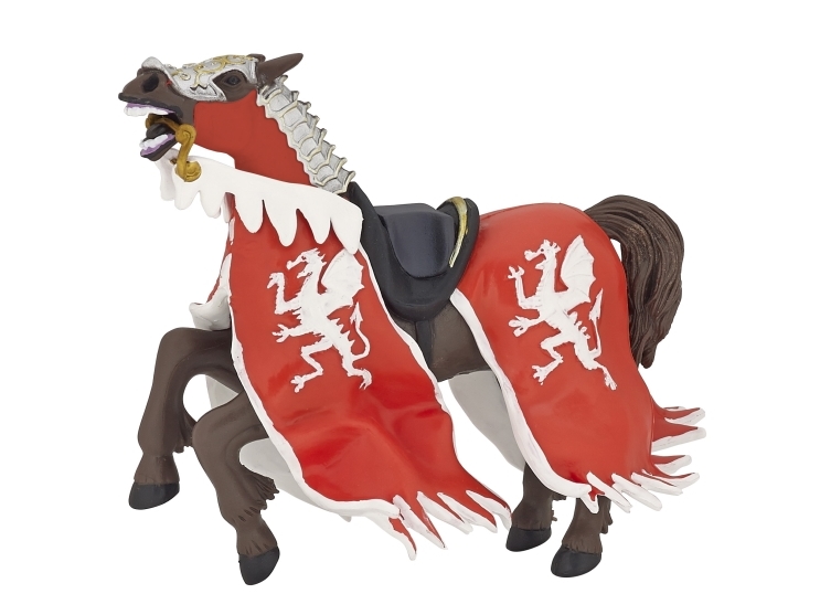 Papo Pferd Des Drachenkönigs, Rot, 3 Jahr(E), The Medieval Era, Mehrfarbig, Pvc