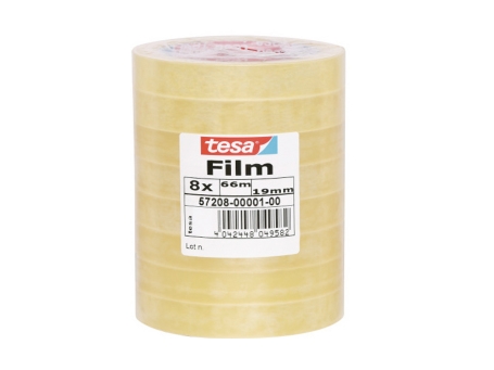 Tesa Standard, 66 M, Transparent, Polypropylen (Pp), Karton, Papier, 19 Mm, 8 Stück(E)