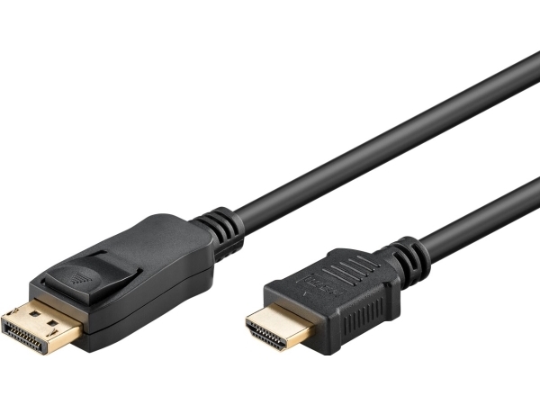 Goobay 64838, 5 m, DisplayPort, HDMI Type A (Standard), Hanstik, Hanstik, Lige