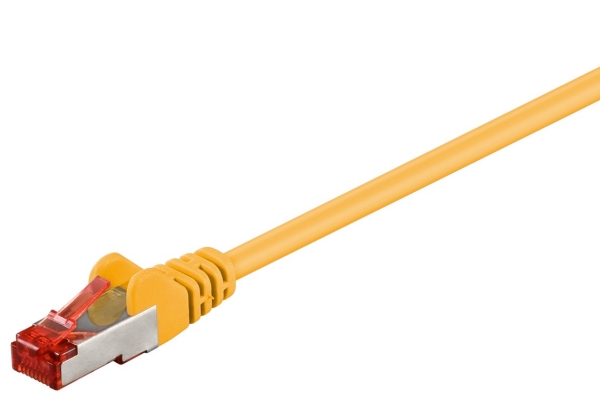 Goobay 68305, 10 m, Cat6, S/FTP (S-STP), RJ-45, RJ-45, Gul