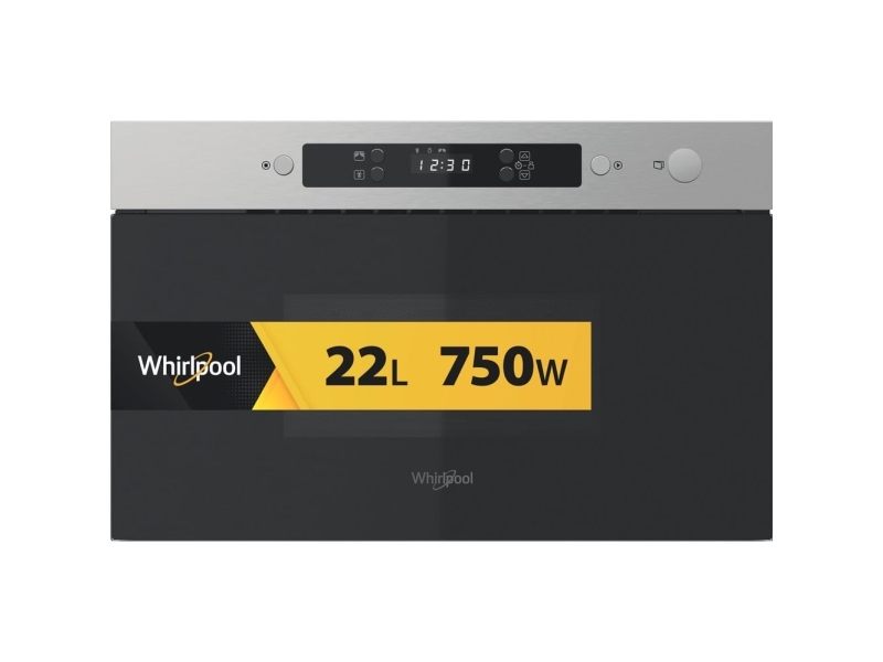 Whirlpool MBNA900X inbyggnadsmikrovågsugn 22 L 750 W, rostfritt stål