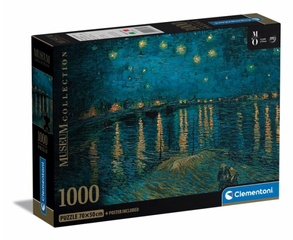 Clementoni Puslespil Museum Orsay Van Gogh "Starry Night", 1000 Brikker