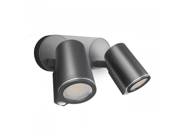 Steinel Spot Duo, Udendørs Vægbelysning, Sort, Aluminium, Plast, Ip44, Ii, Ik03