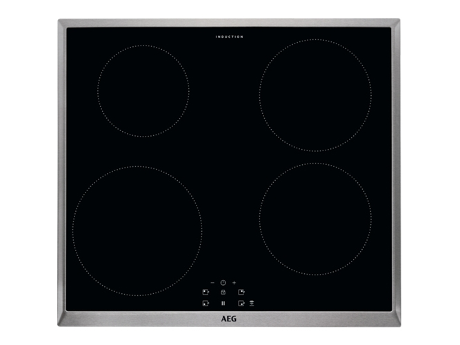 Aeg Ieb64000xb, Schwarz, Integriert, 60 Cm, Zonen-Induktionskochfeld, Glas, 4 Zone(N)