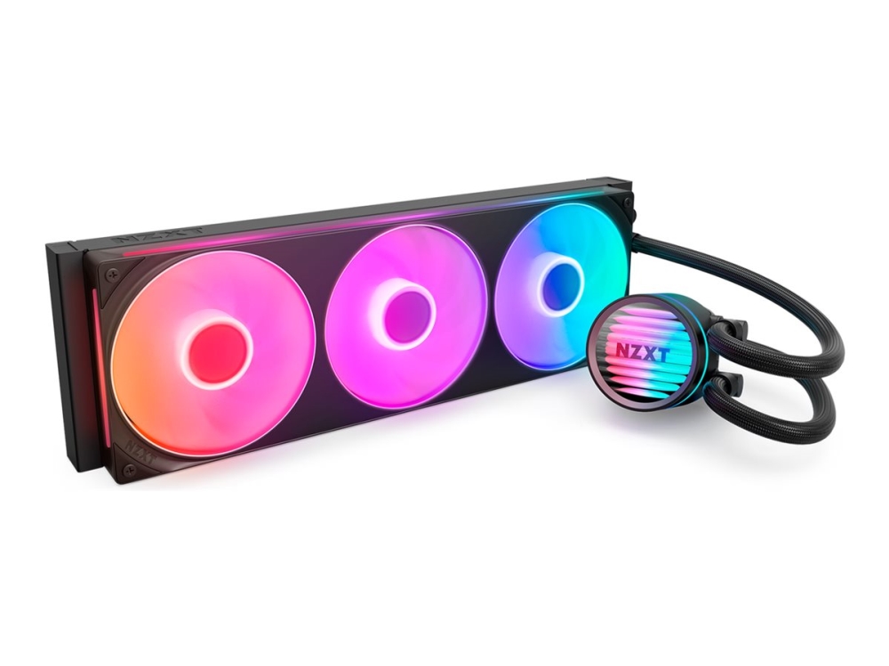 Nzxt Kraken Core 360 Rgb, Flüssigkeitskühlung, 12 Cm, 500 Rpm, 2400 Rpm, 75,05 M³/H, Schwarz