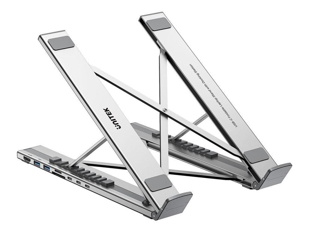 Unitek Verstellbarer Laptop-Ständer Mit Hub/Hdmi/Pd/Sd