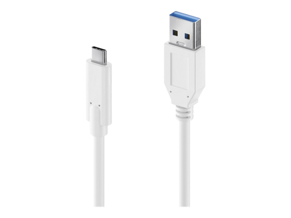 Purelink Iseries - Usb-Kabel - Usb-C (Han) Til Usb Type A (Han) - Usb 3.1 - 1.5 M - Usb Power Delivery (3A, 60W) - Hvid