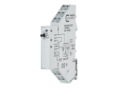 Metz Connect Kra-Sr-F10/21 - Interface Module - Changeover Contact (Spst), 24V Ac/Dc - Kablet - Grå