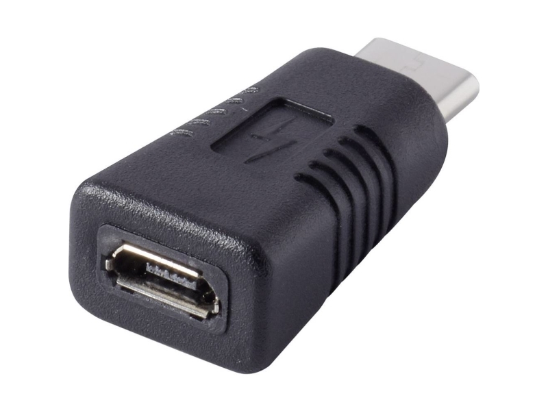 Renkforce Rf-4381086, Usb Type-C, Micro Usb Type-B, Sort
