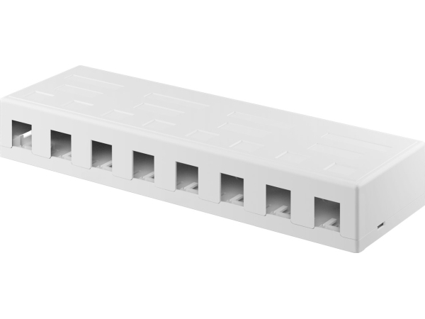 Goobay Tomt Keystone-hus 8-port med enkel Snap-In-montering