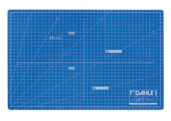 Skæremåtte DIN A3 Dahle 450x300 mm, blå