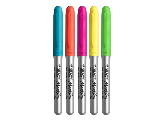 Bic 968410, 5 Stück(E), Blau, Grün, Orange, Pink, Gelb, Konische Spitze, 1,8 Mm, Medium, Sichtverpackung
