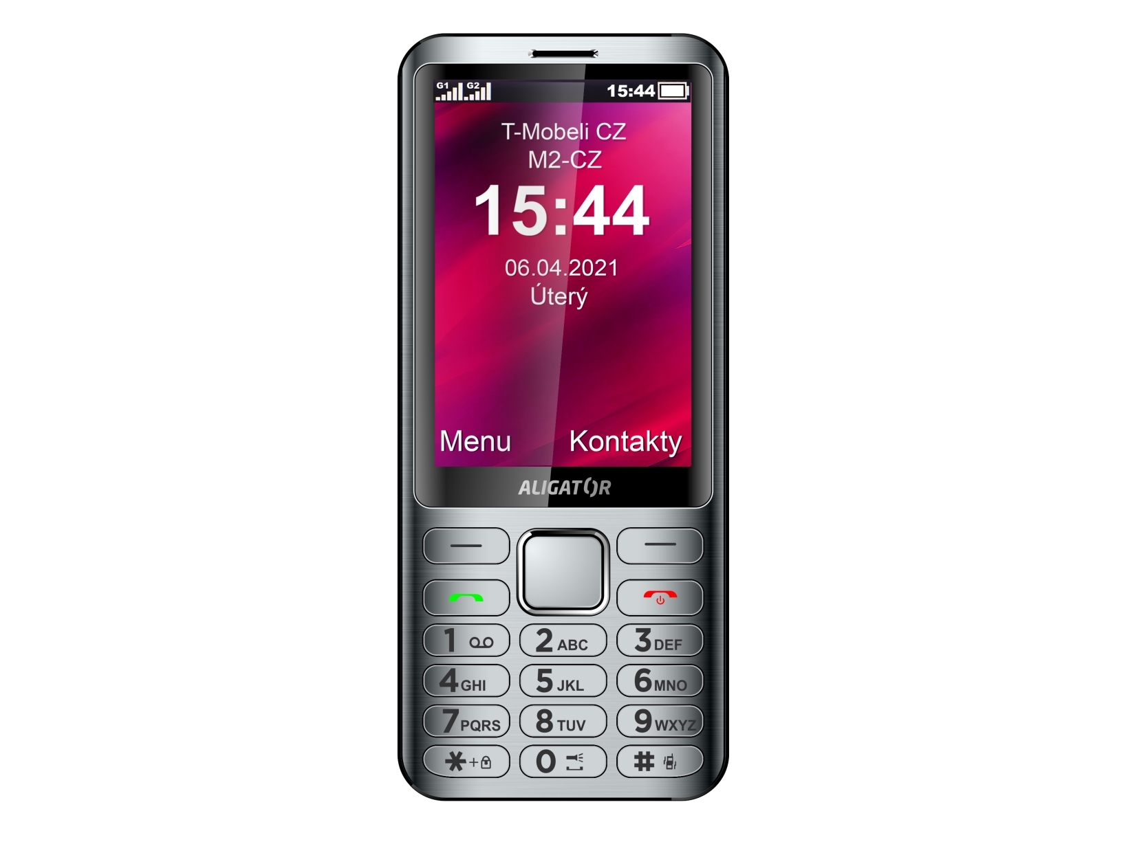 Aligator D950 8,89 Cm (3,5&Quot) Sølv Senior-Telefon
